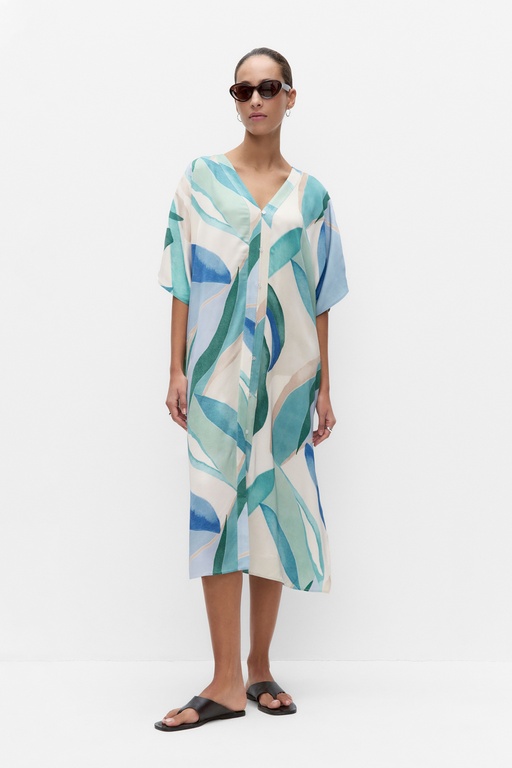 Malin kaftan ABSTRACT PRINT