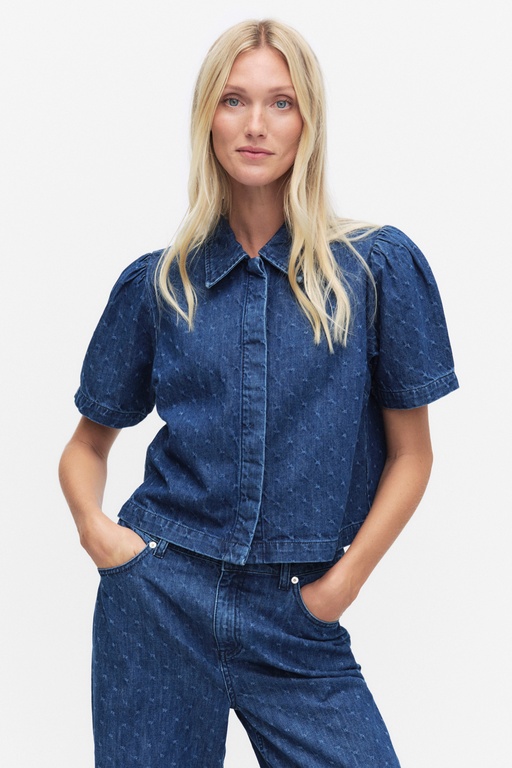 Odette blouse MID BLUE WASH
