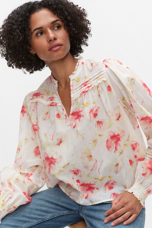 Luisa blouse RED FLOWER