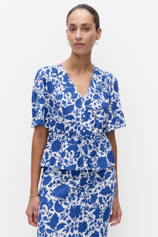 Tekkla blouse BLUE FLOWER
