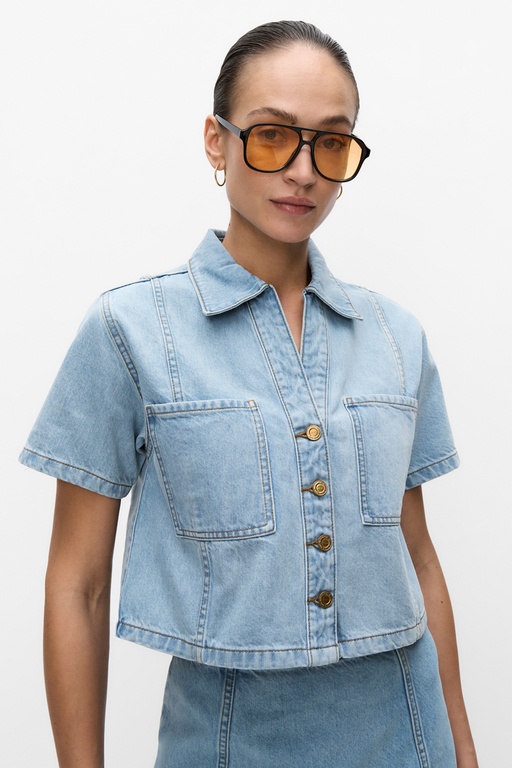 Jessie denim blouse LIGHT BLUE WASH