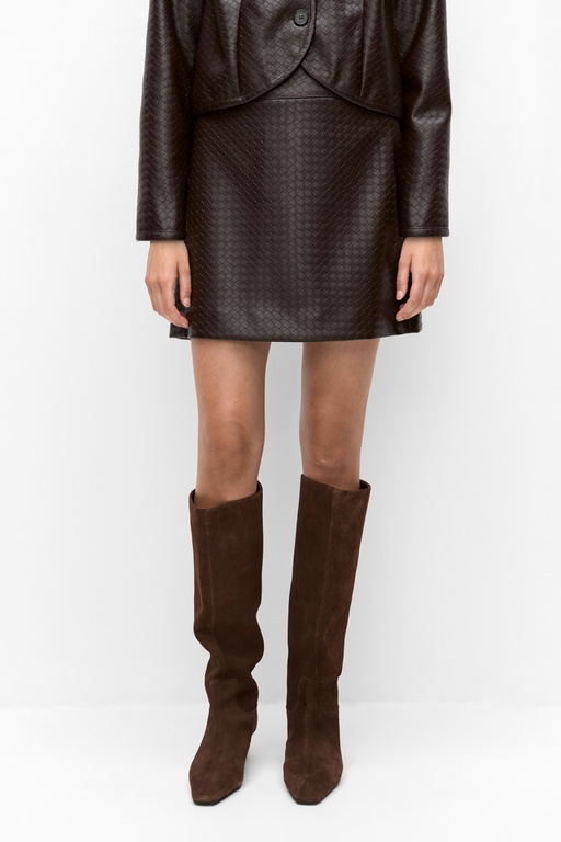 Lala skirt DARK BROWN