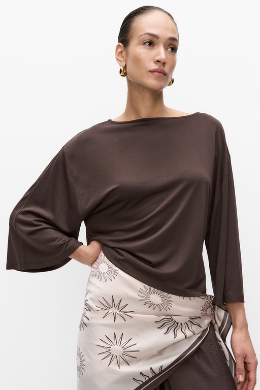Raquel cape top Raquel cape top BROWN