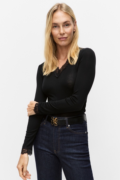 Iris lace top Iris lace top BLACK
