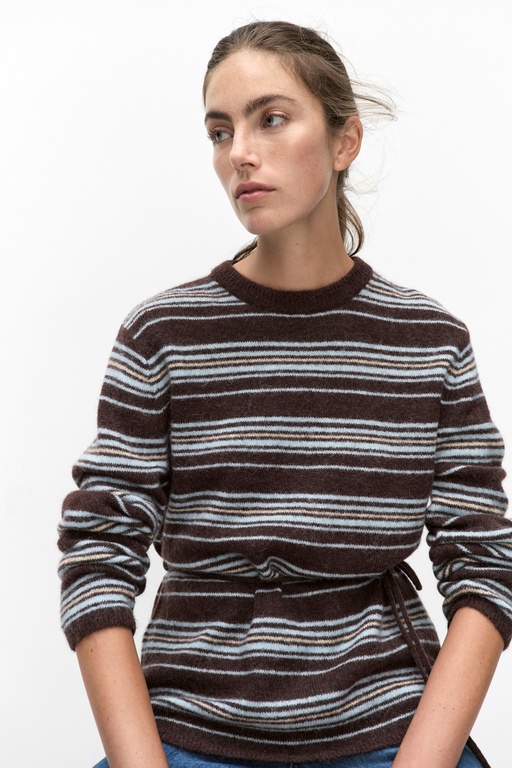 Savannah sweater Savannah sweater BROWN BLUE STRI