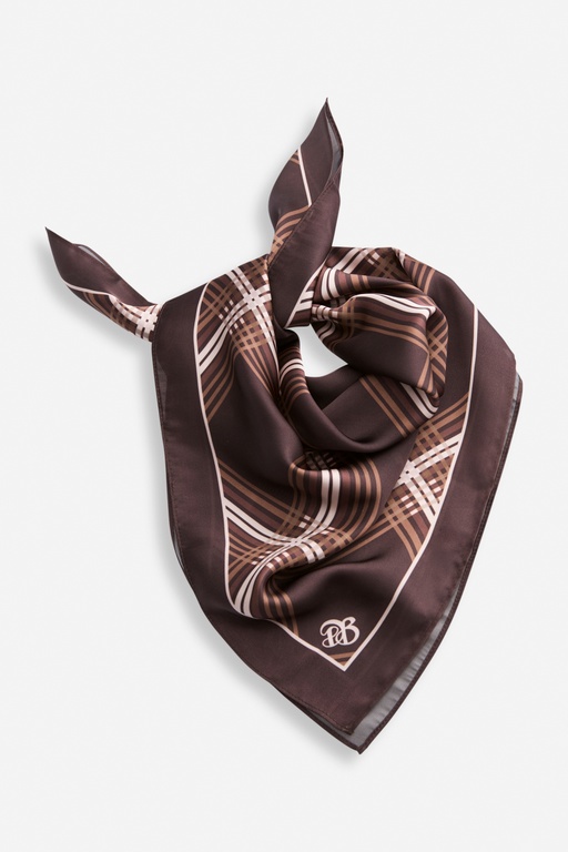 Penny scarf BROWN CHECK