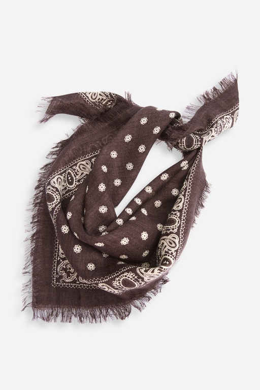 Daisy wool scarf BROWN