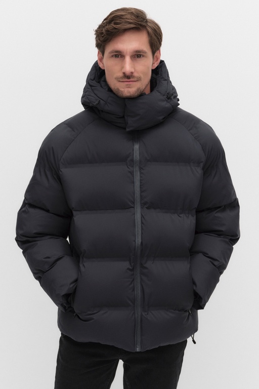 Welded puffer jacket Welded puffer jacket JET BLACK