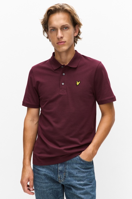 Plain polo shirt Plain polo shirt Z562 BURGUNDY