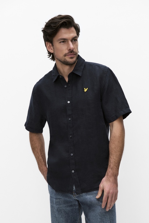 Ss linen blend shirt DARK NAVY