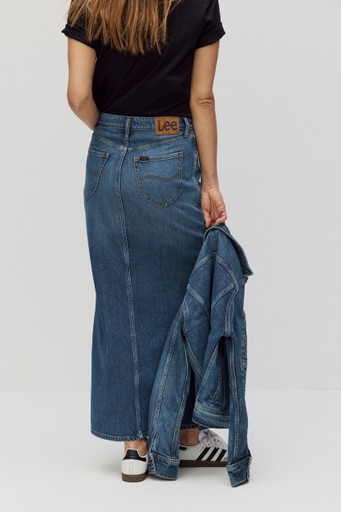 Side slit maxi skirt