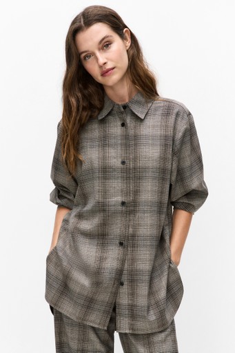 Checkieiw shirt jkt