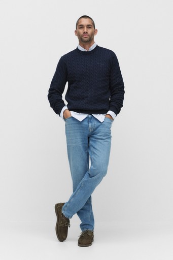 Dave cable crew neck