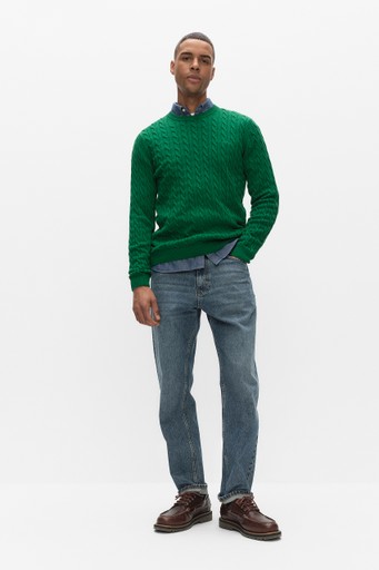 Dave cable crew neck