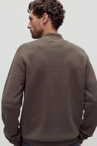 Roman zip cardigan
