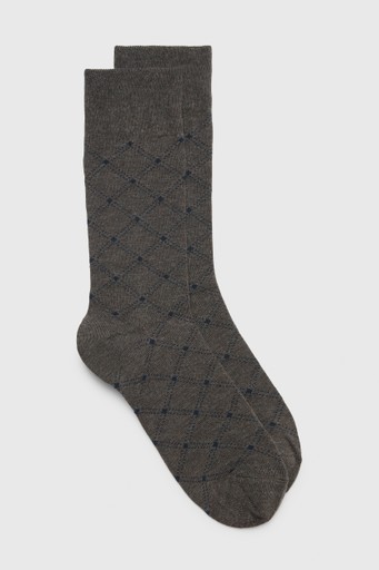Wiley argyle sock