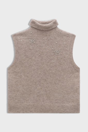Sparkling knit vest
