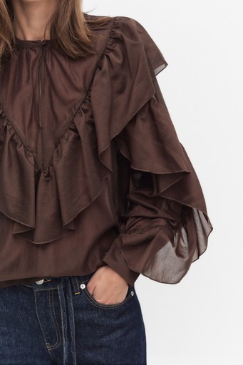 Fria frill blouse