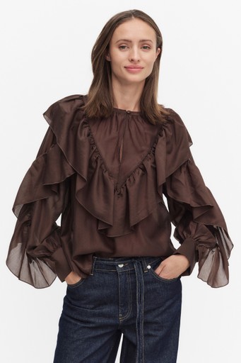 Fria frill blouse