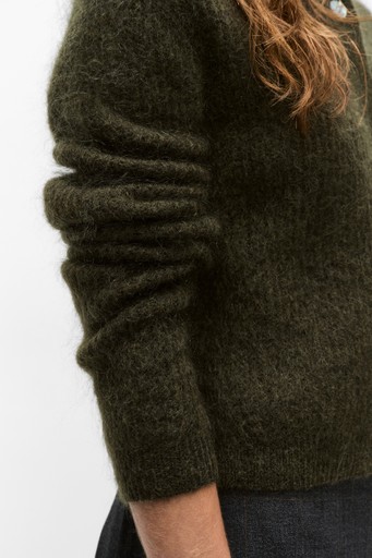 Andrea rib ls cardig