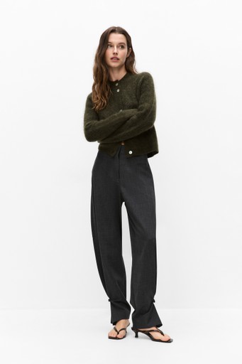 Andrea rib ls cardig