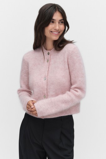 Andrea rib ls cardig