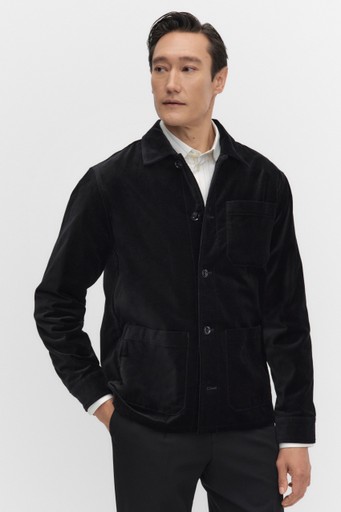 Arran velvet overshirt