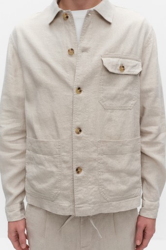 Noah linen shirt jacket