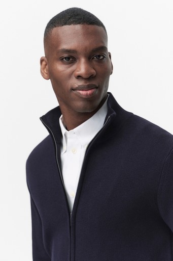 Roman zip cardigan