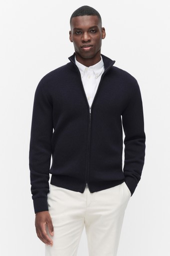 Roman zip cardigan