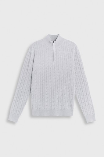 Jim cableknit halfzip