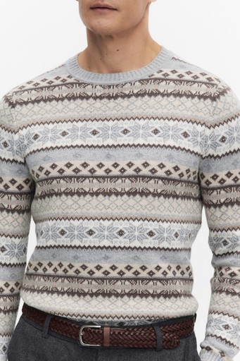 Leo jacquard sweater