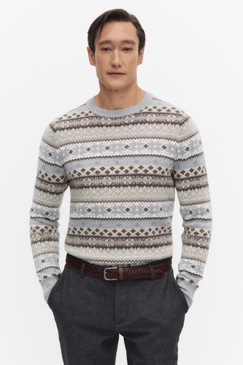 Leo jacquard sweater