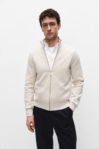 Theo zip cardigan
