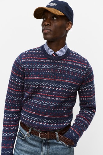 Anton jacquard crewneck