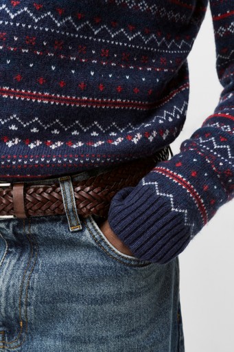 Anton jacquard crewneck