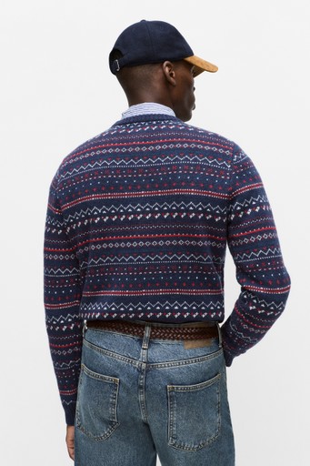 Anton jacquard crewneck