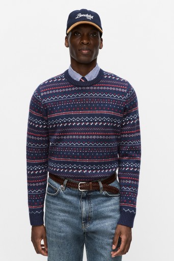 Anton jacquard crewneck