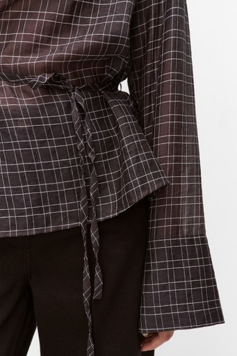 Phoebe check blouse