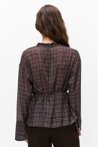 Phoebe check blouse