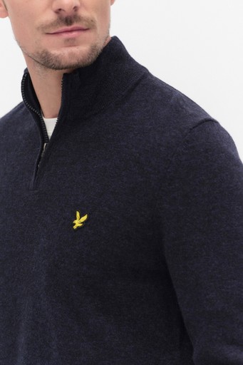 Lambswool zip jumper