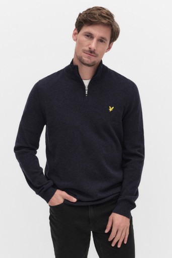 Lambswool zip jumper