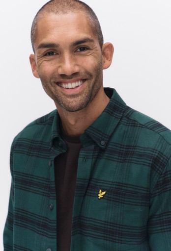 T check flannel shir