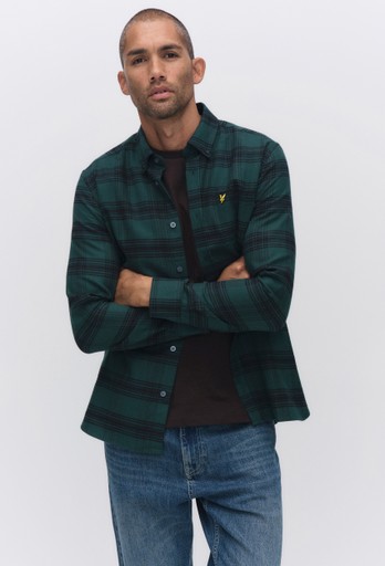 T check flannel shir