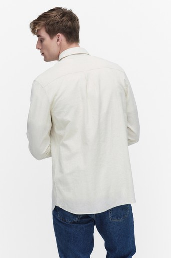 Linen oxford shirt