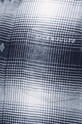 Ombre check fl shirt