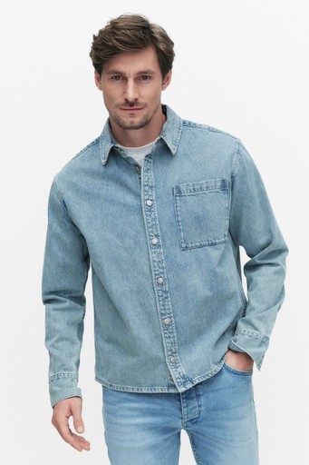 Regular fit denim sh