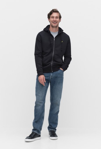Zip through hoddie