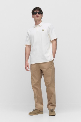Ribbed polo shirt