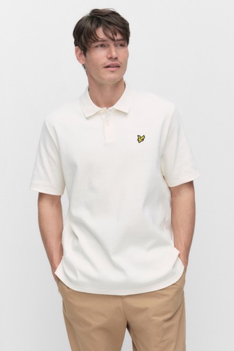 Ribbed polo shirt